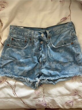 Levi's 501 floral Denim Shorts